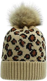 img 1 attached to INOGIH Beanie Hat Leopard Pattern Cow Pattern Outdoor Recreation for Hiking & Outdoor Recreation Clothing