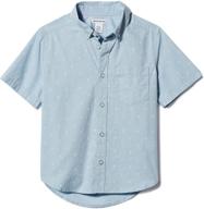 amazon essentials toddler short sleeve chambray logo