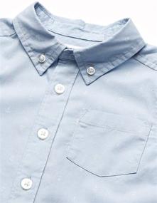 img 1 attached to Amazon Essentials Toddler Short Sleeve Chambray