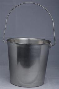 img 2 attached to 🐾 Indipets Heavy Duty Stainless Steel Pail - Reliable Dog Food and Water Storage Solution