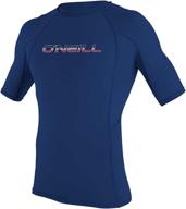 o'neill men's basic skins upf 50+ short sleeve rash guard: optimal sun protection and comfort logo