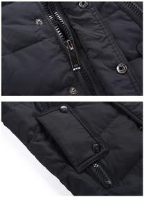 img 2 attached to 🧥 Winter Hooded Puffer Mid Long Boys' Clothing: LISUEYNE Jackets & Coats