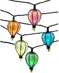 img 4 attached to 🌟 Outdoor Patio String Lights with 10 Hanging Bulbs - Backyard Party Market Cafe Globe String Lights for Bistro Tents, Gazebo, Porch, Letters, and Party Decoration