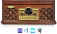 🎶 улучшенная аудиосистема retro wood record player с совместимостью bluetooth - pyle ptcd4bt логотип