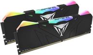 🎮 патриот viper gaming rgb серия ddr4 dram 3200мгц 16гб комплект - черный - захватывающие профили цвета rgb! логотип