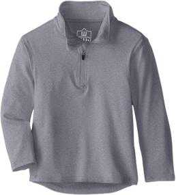 img 2 attached to Stay Stylish and Comfy with Wes Willy Performance Pullover Quarter Boys' Clothing