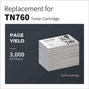 img 1 attached to 🖨️ LemeroSuperx TN730 TN760 Toner Cartridge Replacement - Compatible with Brother MFC-L2710DW HL-L2350DW MFC-L2750DW HL-L2395DW - Black (1 Pack)