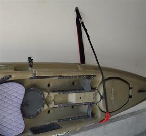 img 3 attached to 🚣 COR Surf Heavy-Duty Padded Wall Storage Sling for Kayaks or Paddleboards - Rack Mount