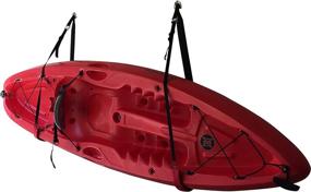 img 4 attached to 🚣 COR Surf Heavy-Duty Padded Wall Storage Sling for Kayaks or Paddleboards - Rack Mount