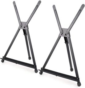 img 4 attached to 🎨 Tabletop Easel - Tosnail 2 Pack Art Easel Tripod Display Stand