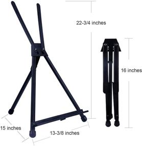 img 1 attached to 🎨 Tabletop Easel - Tosnail 2 Pack Art Easel Tripod Display Stand