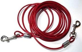 img 4 attached to 🐶 Pet Shoppe Red Medium Small Size Puppy Dog Tie Out Cable - 12 Feet, Brand New & Effective