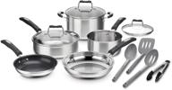 🍳 набор посуды из нержавеющей стали cuisinart p87-12 multiclad pro из 12 предметов: трёхслойное превосходство для гурманской кулинарии. логотип