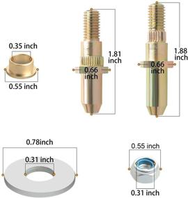 img 2 attached to 🔧 NDRUSH Комплект ремонта штифтовых втулок и гаек замка петли двери для улучшенной совместимости с автомобилями Chevy Silverado, Suburban и GMC Sierra