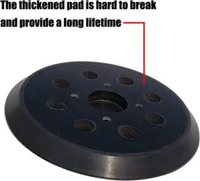 img 2 attached to 🔧 High-Quality 5" 8-Hole Hook and Loop Replacement Pad for Ridgid R2600 and R2601 Random Orbit Sander