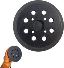 img 4 attached to 🔧 High-Quality 5" 8-Hole Hook and Loop Replacement Pad for Ridgid R2600 and R2601 Random Orbit Sander