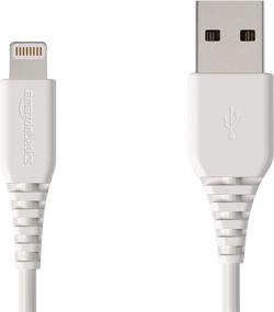 img 4 attached to 🔌 Amazon Basics MFi-Certified Lightning to USB A Cable for Apple iPhone and iPad - 4 Inches (10 Centimeters) - White: Efficient Charging and Syncing Solution for Apple Devices