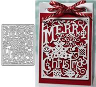 🎄 merry christmas tree metal die cuts: festive bell, snowflake & gift box cutting dies - diy scrapbooking, album decorations, embossing paper & card making stencils logo