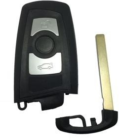 img 2 attached to Чехол для умного ключа для BMW серий 1 3 4 5 6 7 X3 X4 M5 M6 GT3 GT5 - Крышка пульта дистанционного управления с 3 кнопками замены бесключевого доступа.