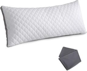 img 4 attached to Leeden Adjustable Breathable Sleeping White Grey