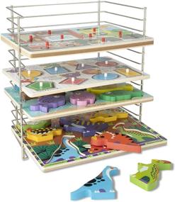 img 1 attached to Melissa & Doug Multi-Fit Puzzle Collection