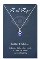 👁️ ppjew evil eye necklace chain: blue eyes amulet pendant ojo turco kabbalah protection - stylish, adjustable, & delicate jewelry gift for women and girls logo