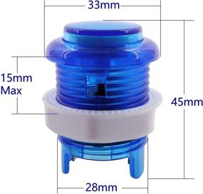 img 2 attached to 🕹️ SJ@JX Arcade DIY Kit with LED Button Logo, MX Microswitch, 8-Way Joystick, USB Encoder Cable for PC MAME Raspberry Pi Color Mix - 2 Player Game Controller Stick