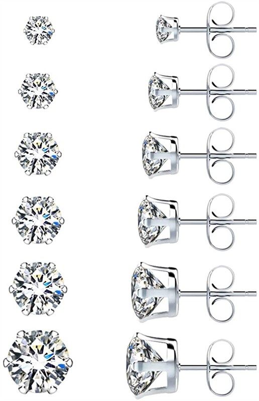 uhibros stainless earrings hypoallergenic zirconia 로고