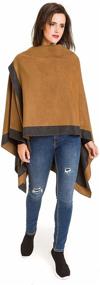 img 2 attached to Stylish Women's Cardigan Poncho Cape: Enhance your Sweater Wardrobe with Trendy Accessories