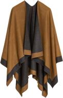 stylish women's cardigan poncho cape: enhance your sweater wardrobe with trendy accessories logo