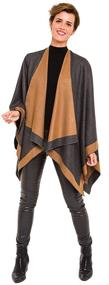 img 1 attached to Stylish Women's Cardigan Poncho Cape: Enhance your Sweater Wardrobe with Trendy Accessories