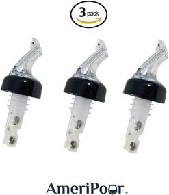 img 3 attached to AmeriPour - Collared Measured Pourer - Liquor Bottle Pourers (3pk) - Made in USA - Bar Spouts That Ensure 🍷 a Leak-Proof Pour - No Cracks - Perfect Pour Every Time - Ideal for Wine! (Clear, 1oz (30ml) - 3 Pack)