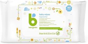 img 2 attached to 👶 Babyganics Unscented Diaper Wipes - 800 Count (10 Packs of 80): Plant Derived, Non-Allergenic Baby Wipes