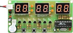 img 4 attached to Gikfun DIY Electronic Clock Kit: 6-Bit LED Digital Time Display for Arduino Projects - AT89C2051 FR-4 Soldering Learning Board (EK1323)