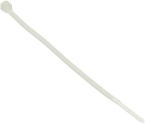 img 1 attached to 🔗 Monoprice Cable Tie 4 inch 18LBS, 100pcs/Pack - White: Organize and Secure with Ease