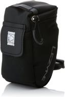 lezyne caddy qr rail mount bike saddle bag - compact, water resistant, bicycle seat bag logo