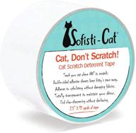 🐱 sofisti-cat clear double-sided cat anti scratch training tape - effective scratch deterrent for cats logo