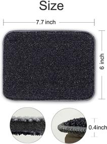 img 1 attached to 🧽 WINGSCLOGO Multi-Purpose Kitchen Scrub Sponges – Non-Scratch Microfiber Sponge for Effortless Cleaning of Dishes, Pots and Pans (4Pack, Large) with Heavy Duty Scouring Power
