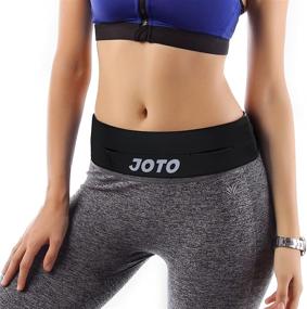 img 1 attached to 🏃 JOTO Running Belt - Sport Waist Pack for iPhone 13 Pro Max Mini 2021 and More - Perfect for Men and Women Workouts, Cycling, Hiking, and Fitness - Black