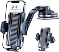 📱 torras car phone holder mount: strong suction & safe driving for iphone 12/11 pro max, samsung galaxy s21/note 20 logo