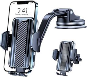 img 4 attached to 📱 TORRAS Car Phone Holder Mount: Strong Suction & Safe Driving for iPhone 12/11 Pro Max, Samsung Galaxy S21/Note 20