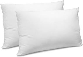 img 4 attached to 🛏️ SensorPEDIC Fresh & Clean Bed Ultra-Fresh Antimicrobial Treated Fiber Standard Pillow 2 Pack for a Hygienic and Refreshing Sleep Experience, in White