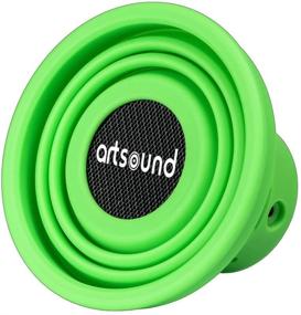 img 4 attached to 🔊 SYBA Green Silicone Portable Bluetooth Speaker - Horn Shape, Auto Pairing with All Bluetooth Devices (SY-SPK23055)