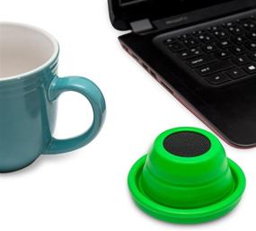 img 1 attached to 🔊 SYBA Green Silicone Portable Bluetooth Speaker - Horn Shape, Auto Pairing with All Bluetooth Devices (SY-SPK23055)