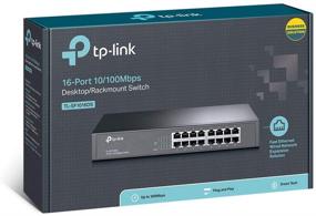 img 1 attached to TP-Link TL-SF1016DS Fast Ethernet Switch - 16-Port 10/100Mbps, Plug & Play, Desktop/Rackmount, Sturdy Metal Housing with Shielded Ports, Fanless, Limited Lifetime Protection - Unmanaged