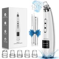 🧖 2022 upgraded blackhead remover pore vacuum - facial pore cleaner for men & women, electric acne comedone whitehead extractor tool with 5 suction power levels, 5 probes - usb rechargeable blackhead vacuum kit logo