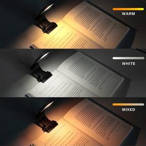 img 2 attached to 📚 Vekkia Bookmark Book Light: Clip on Reading Lights for Books, Infinite Brightness Levels, Soft Light for Easy Reading, Easy USB Charge. Ideal for Avid Readers in Bed