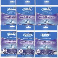 🦷 oral-b glide 3d white floss picks radiant mint review & deal - 6 packs of 75ct logo