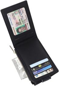 img 3 attached to 👛 Stylish and Practical Bifold Zipper Wallets for Women