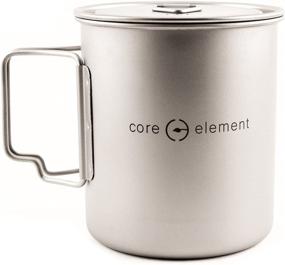 img 3 attached to 🏕️ Core Element Dual Purpose Camping Mug or Pot with Lid - 100% Titanium - Perfect for Open Fire Cooking - Compact Design - Easy to Clean